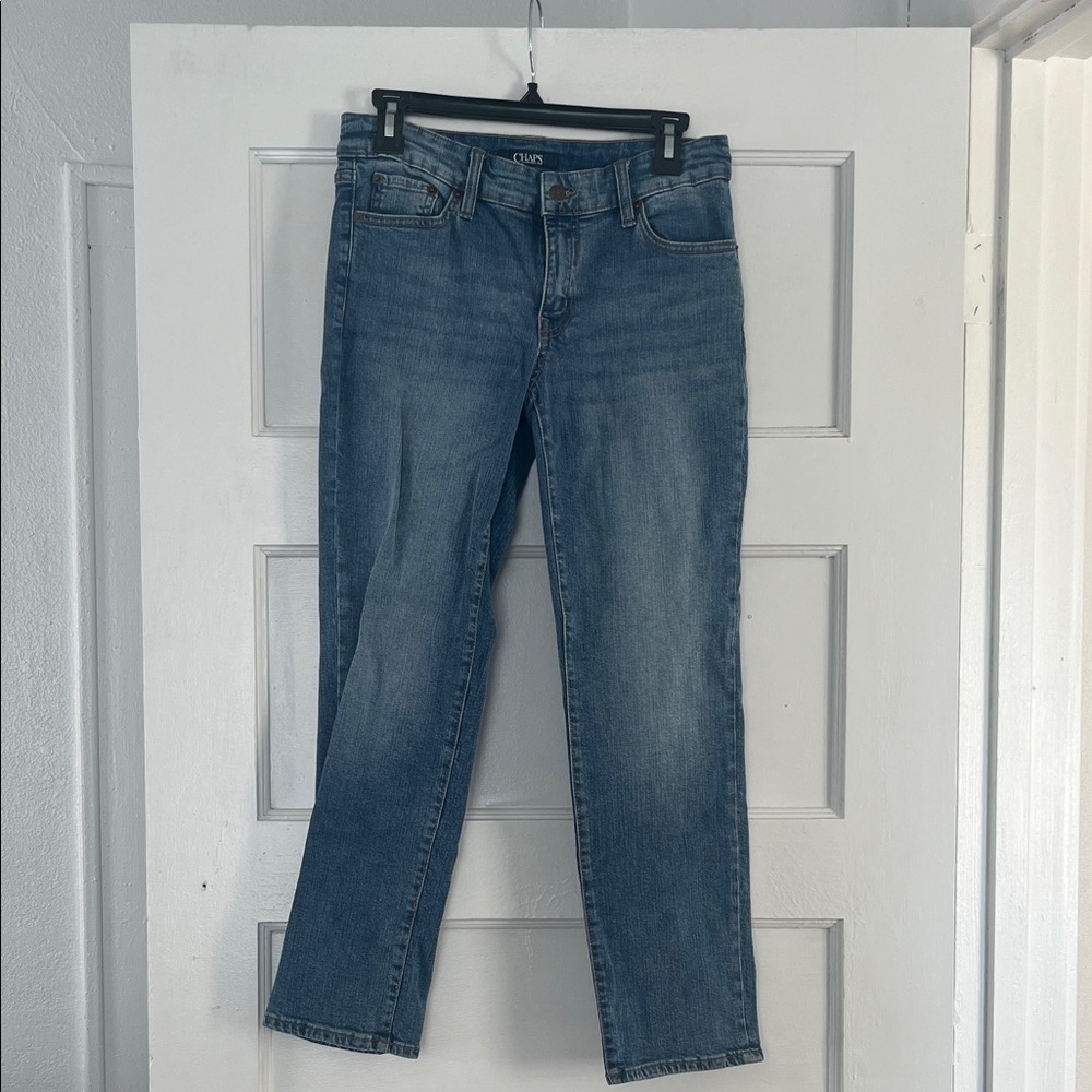 Chaps Women's Straight Leg Blue Jeans